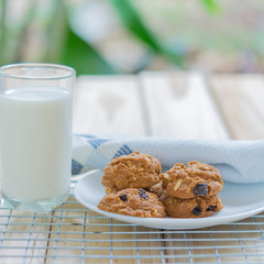 Homemade Raisin cookies.