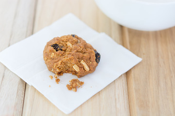 Homemade Raisin cookies.