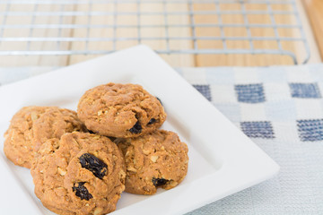 Homemade Raisin cookies.
