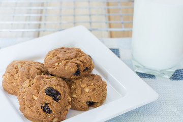 Homemade Raisin cookies.
