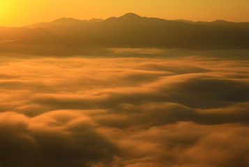 遠野盆地の雲海