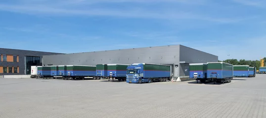 Photo sur Plexiglas Bâtiment industriel large warehouse building