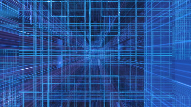 Grid 3011: An abstract complex graticule grid (Loop).