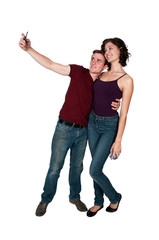 Couple taking a selfie