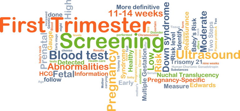 First trimester screening background concept