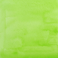 Green Watercolor Abstraction as Background, Hand Drawn and Paint - 91378569