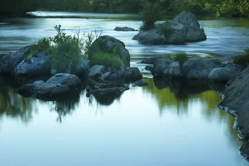 Zelfklevend Fotobehang Gentle flow, Farmington River, Nepaug State Forest, New Hartford © duke2015