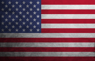 Naklejka premium Grunge USA Flag