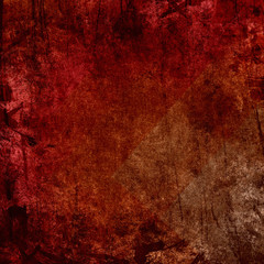 red background