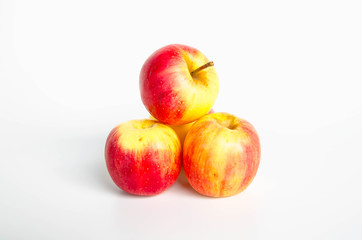 Red and yellow apples