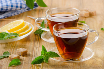 Glass Cups of tea