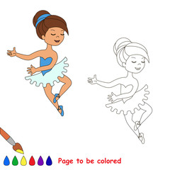 One cartoon pretty girl dance.