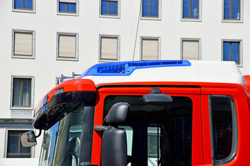 Blaulicht am Feuerwehrauto