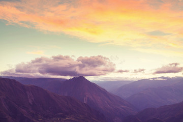 Obraz na płótnie Canvas Mountains in Bolivia
