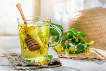 Sweet tea with honey