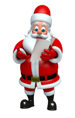 Cartoon Santa claus with notepad © pixdesign123