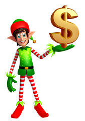 Cartoon Elves with dollar