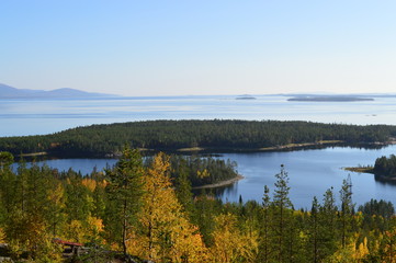 осень.белое море.острова.