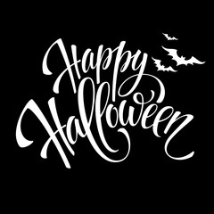 Happy Halloween message design background. Vector illustration