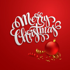 Christmas greeting card. Vector illustration