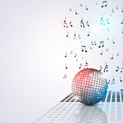 Music Ball Party Bright Background