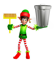 elves with dustbin