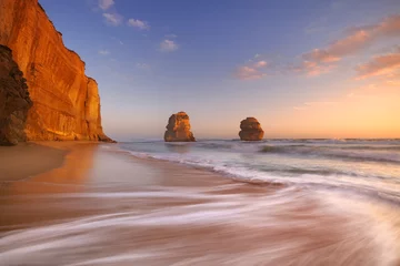 Badezimmer Foto Rückwand Twelve Apostles on the Great Ocean Road, Australia at sunset © sara_winter