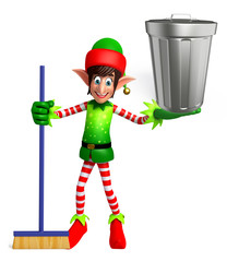 elves with dustbin
