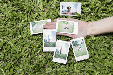 Auto photos of a runner Woman