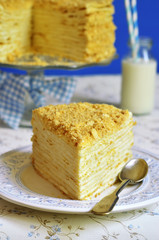 Homemade layered cake 