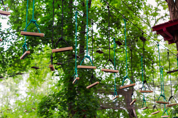 Adventure climbing high wire park
