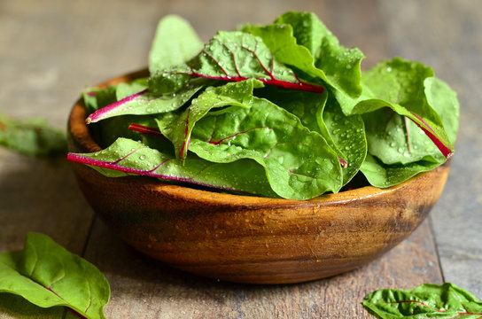 Chard leaves.