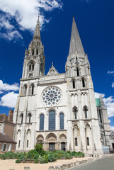 Fototapeta na wymiar Chartres Cathedral in France