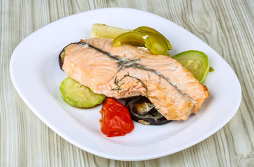 Baked salmon