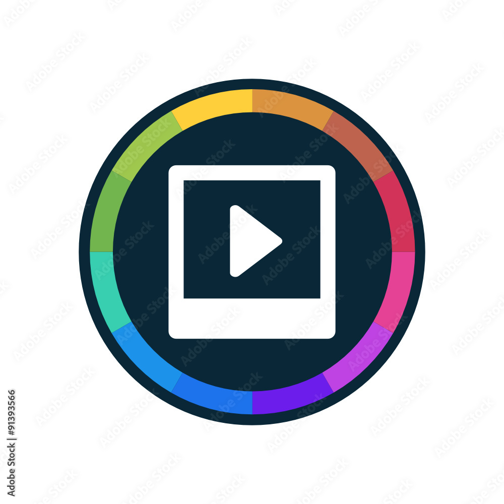 Sticker modern vector app button