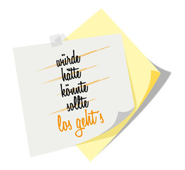Post it | Notizzettel | Los geht´s