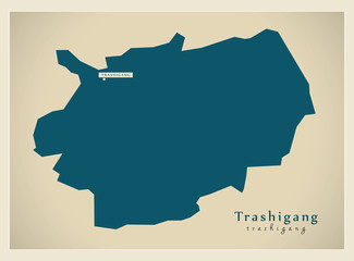 Modern Map - Trashigang BT