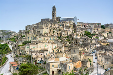 Naklejka premium Starożytne miasto Matera, Basilicata, Włochy