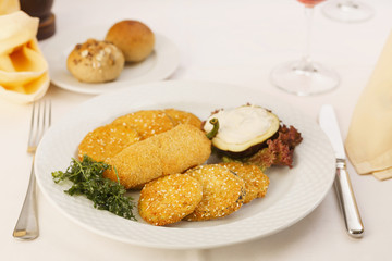 Breaded deep fried peppers