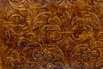 Pattern on the wood surface