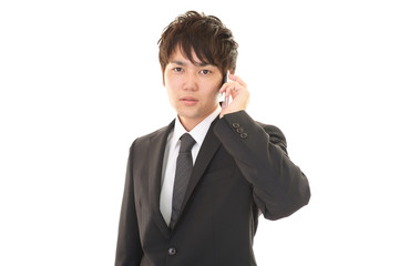 通話中のビジネスマン