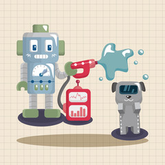 robot theme elements