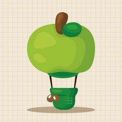 style hot air balloon theme elements