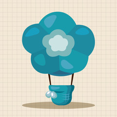 style hot air balloon theme elements
