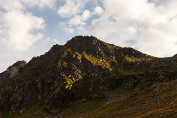 Fototapeta premium fog and cloud mountain under mist the morning