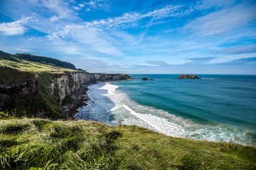Beautiful coastal landscape in Northern Ireland