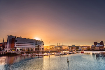 Belfast city at nigh