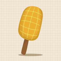 ice cream cartoon theme elements