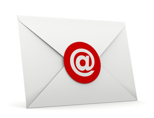 busta da lettera con adesivo E-MAIL