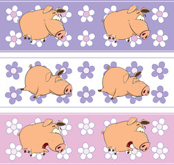 A background with pigs